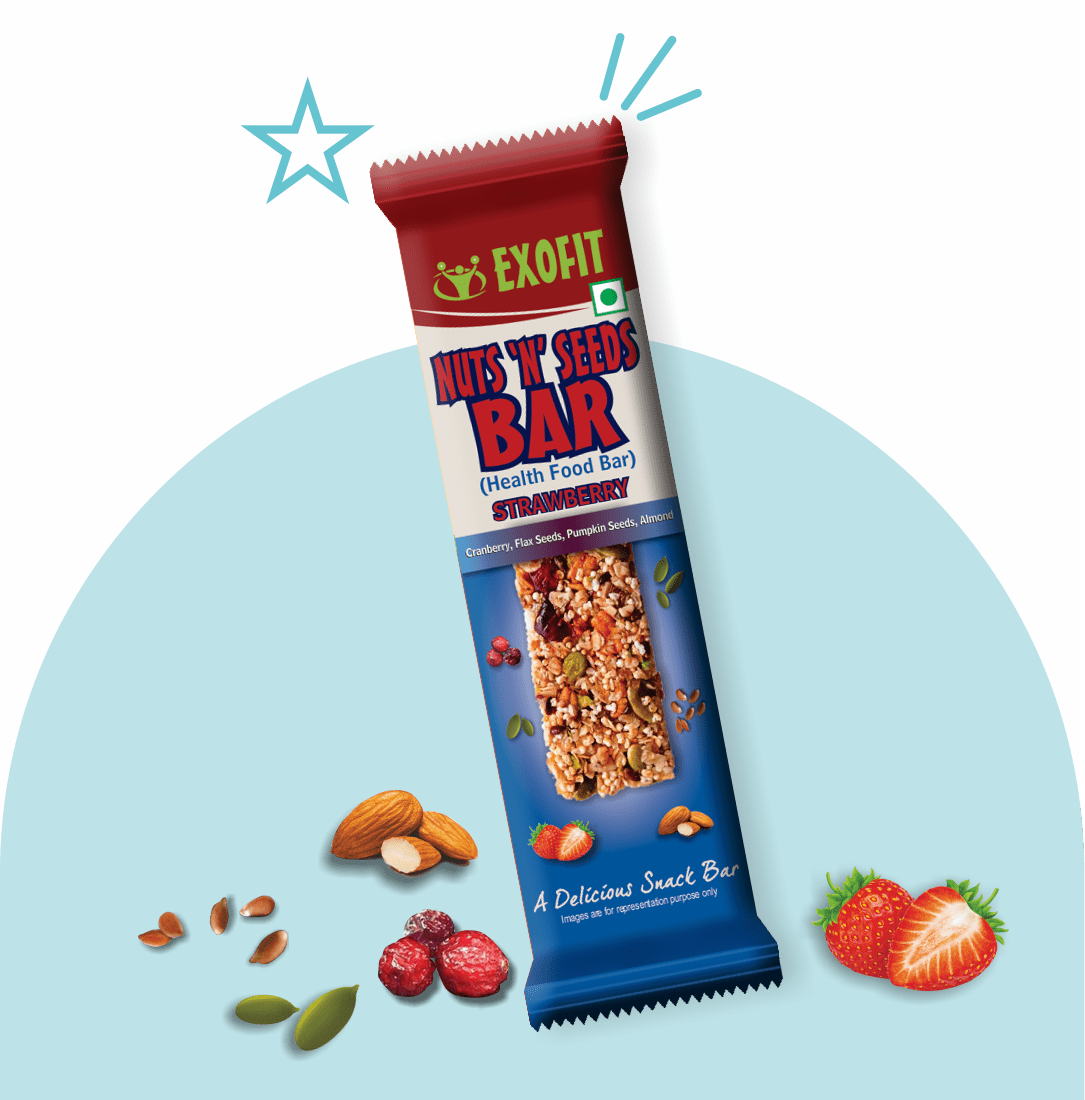 Exofit Nuts ‘N’ Seeds Bar -35g (Pack of 6 Bars)