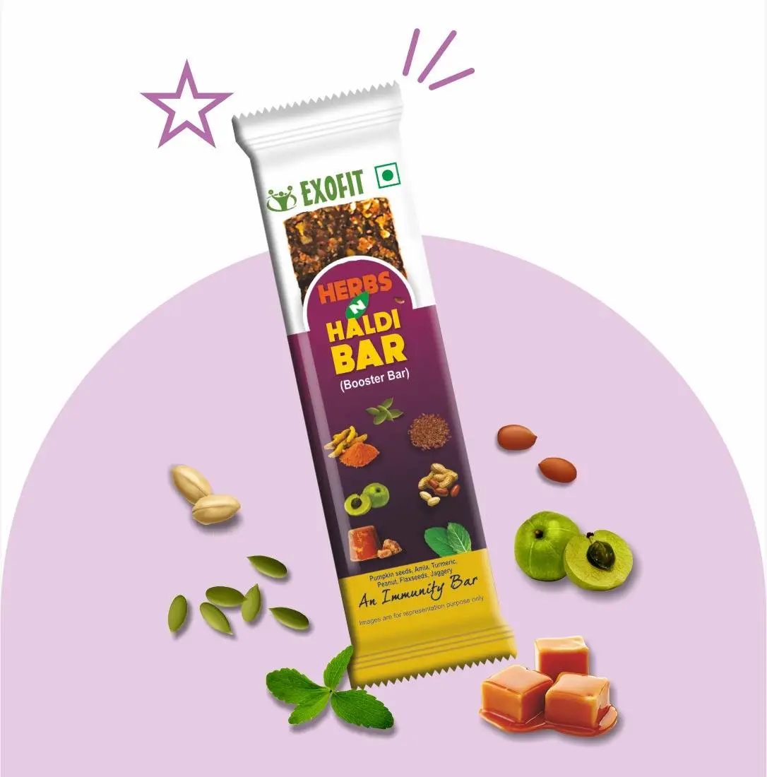 Exofit Herbs ‘N’ Haldi bar-35g (Pack of 6 Bar)