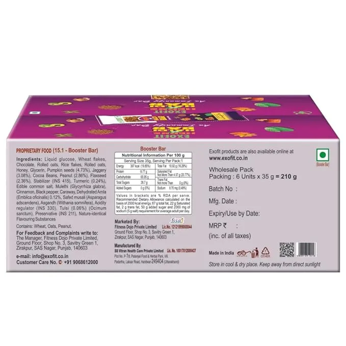 Exofit Herbs ‘N’ Haldi bar-35g (Pack of 6 Bar) - Image 3