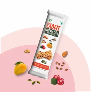 Exofit Muesli Bar Nuts Delight-35g (Pack of 6 Bars)