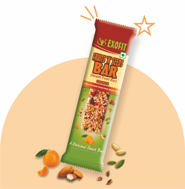 Exofit Fruits ‘N’ Seeds Bar -35g (Pack of 6 Bars)