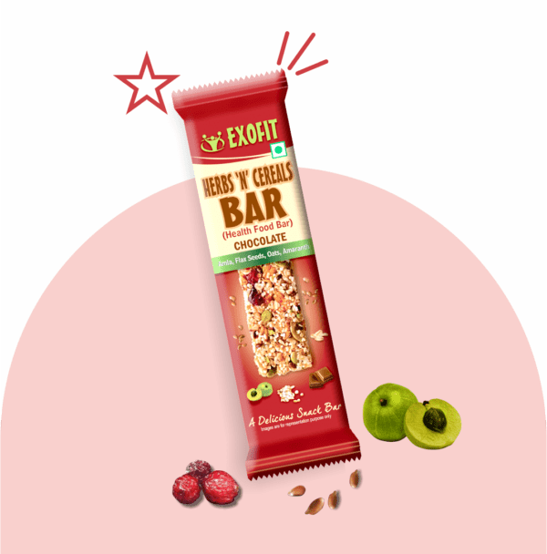 Exofit Herbs ‘N’ Cereals Bar-35g (Pack of 6 Bars)