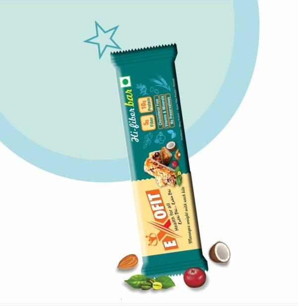Exofit Hi - Fiber Bar-35g (Pack of 6 Bars)